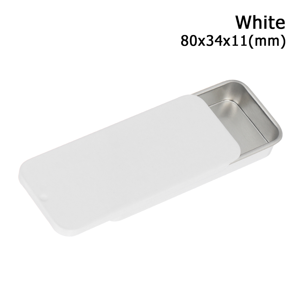 Tinplate Box Slide Lid Push Pull Box Drawer Balm Box Pet Food Portable Box Mini Aromatherapy Jar Candy Small Iron Box Box: PURPLE