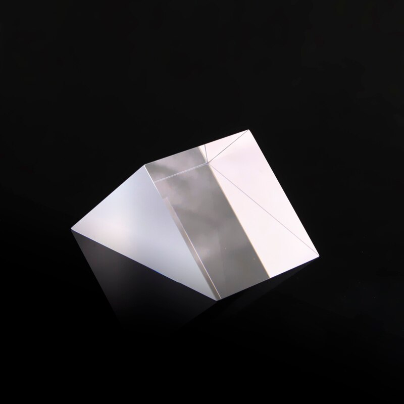 Optical Glass Right Angle Refraction 15x15x12MM Triangular Prism Right Angle External Refraction Prism Right Angle Prism Glass