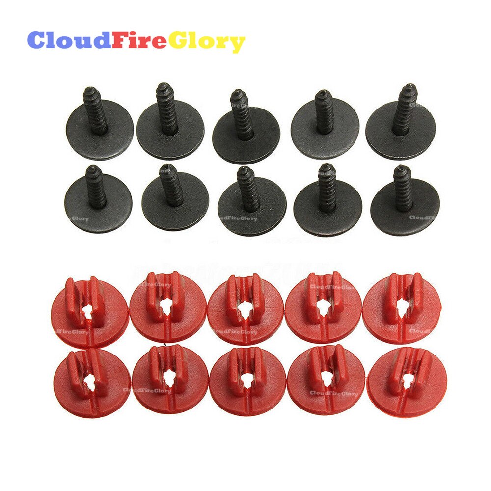 20 stk til ford c-max s-max bilmotor underbakke dæksel clips bundskjold beskyttelse skruer auto fastener clips nitte