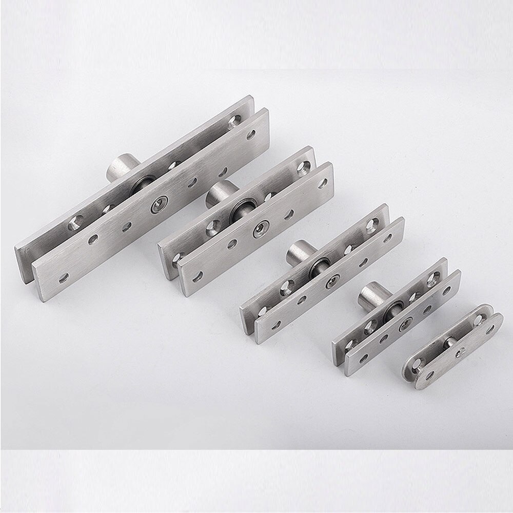 YUMORE 360 Degrees Rotating Door Pivot Rotary Stainless Steel Doors Hinges Central Axis Location Shaft Furniture Hidden Hinge