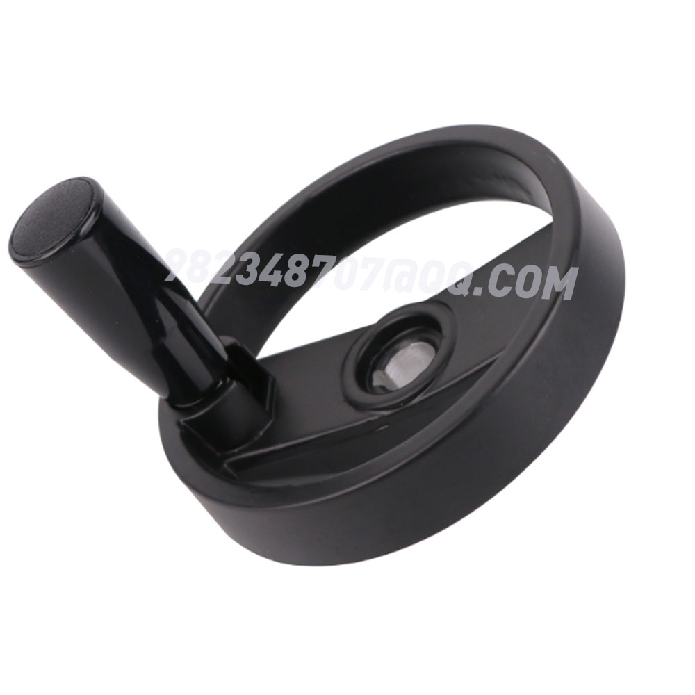 Aluminum alloy machine tool handwheel, foldable handle, round double-spoke nylon handwheel, control and locking steering wheel