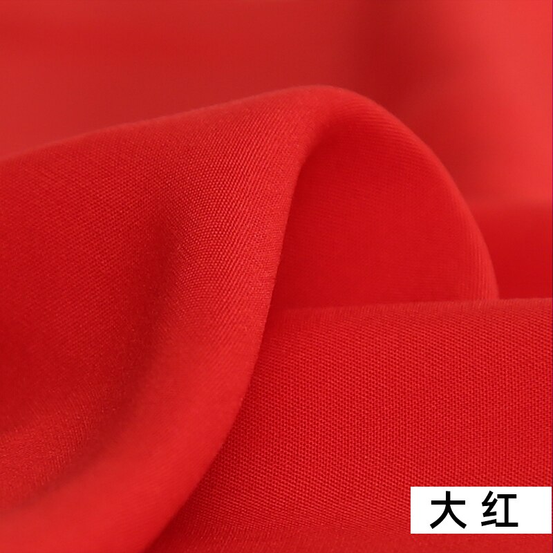 Katoenen Stof Katoen Zijde Effen Kleur Katoenen Doek Zwart Wit Kleding Kleren Stof Doek Katoen Zijde Stof: Bright red
