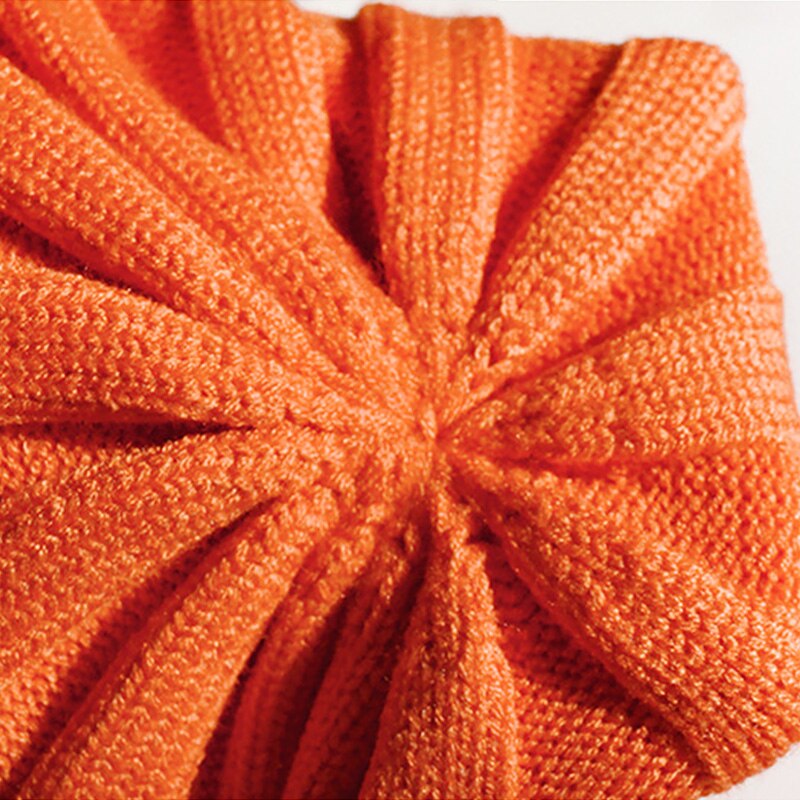 Gestrickte Baby Turban Mütze Warme Wolle Mützen Weichen Hütte Für freundlicher Mädchen Jungen neugeboren Elastische Kleinkind Kleinkind Winter Headwear Neue