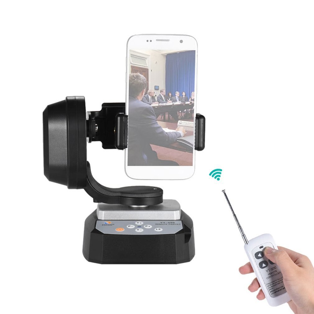 Yt-500 panoramique électrique télécommande Gimble téléphone portable retardateur en direct trépied pour Gopro Micro simple pour caméra Qx