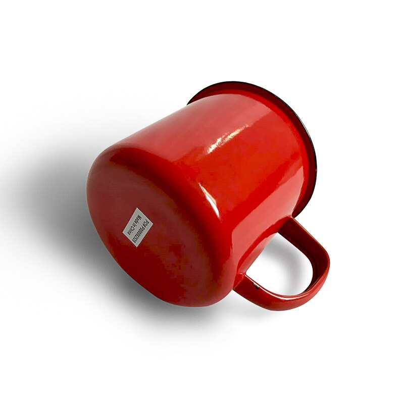 RUIDA Print Coating Enamel Simple Cup Nostalgic Vintage Lover Enamel Drinkware Coffee Cups Tea Cup XO00ZB