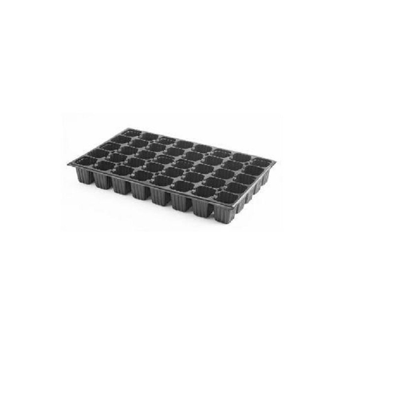 Maceta Semillero de Plástico Negro con Huecos para Plantar Semillas: 60 huecos
