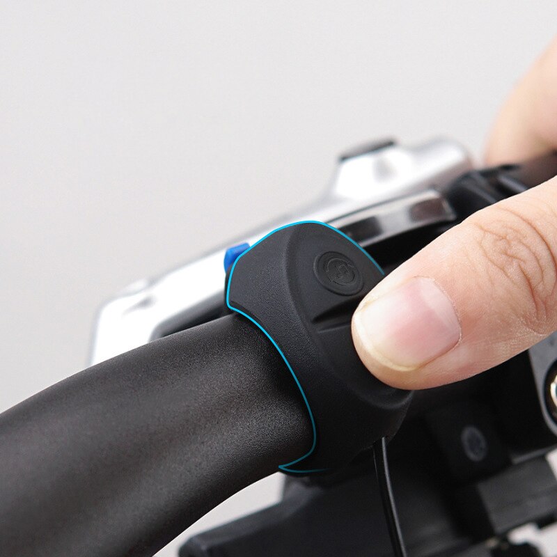 Bocina electrónica para bicicleta, recargable vía USB, a prueba de agua, volumen alto, manillar de bicicleta eléctrica, minitimbre con alarma