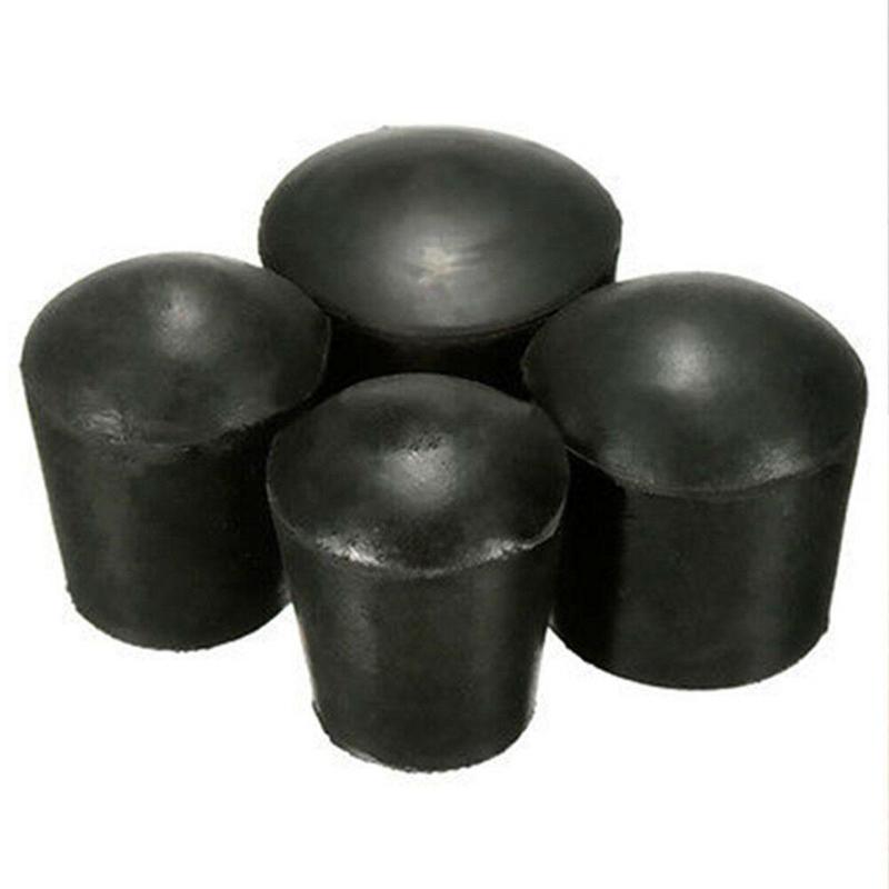 1pz Nero Tavolo E Fodere per Sedie di Plastica Rotondo Sedia Piedini in Gomma Coperture Mobili Coperture cappucci Protezione Della Gamba pad Tavolo P6C3