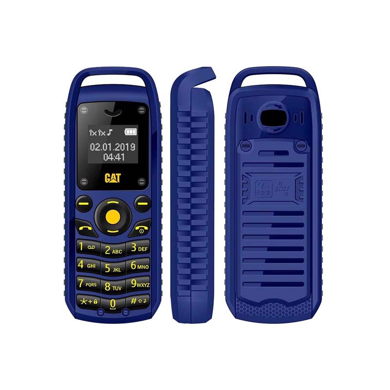 Unlocked Mobile Phone Super Mini Small Hebrew Keyboard Russian ArabicEarphone Kid 380mAh Mobile Phone UNIWA B25: English Keyboard / Blau