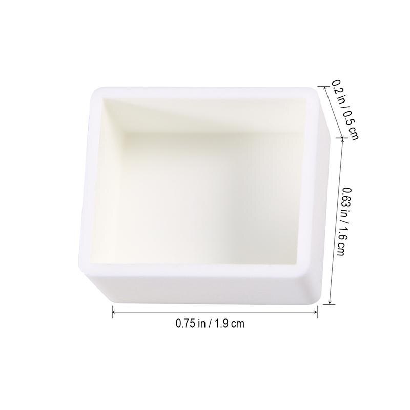 100 Stück Leere Aquarell-Pfännchen – Mini-Kunststoffschalen Für Wasserfarben, 1,9x1,6 Cm!