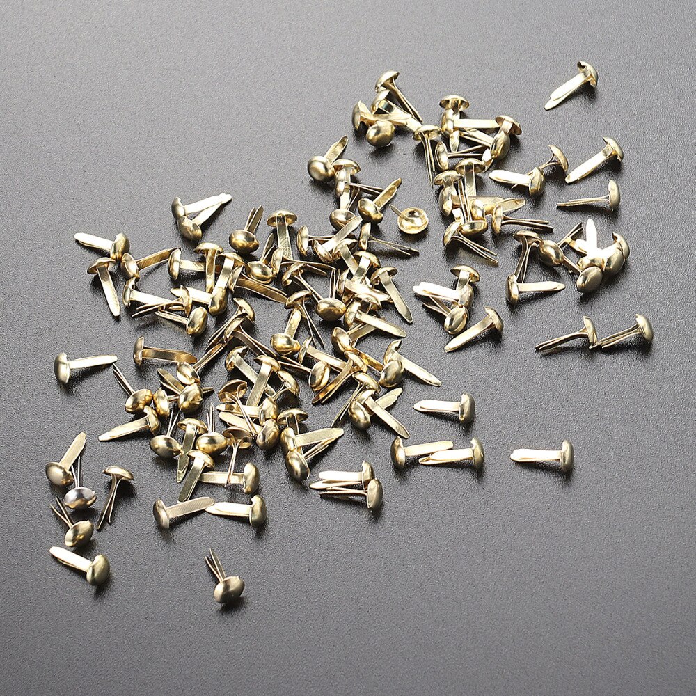100 Pcs Mini Brads Diverse Kleuren Ronde Brad Pastel Brads Voor Scrapbooking Ambachten Maken Stempelen En Diy-8x20mm