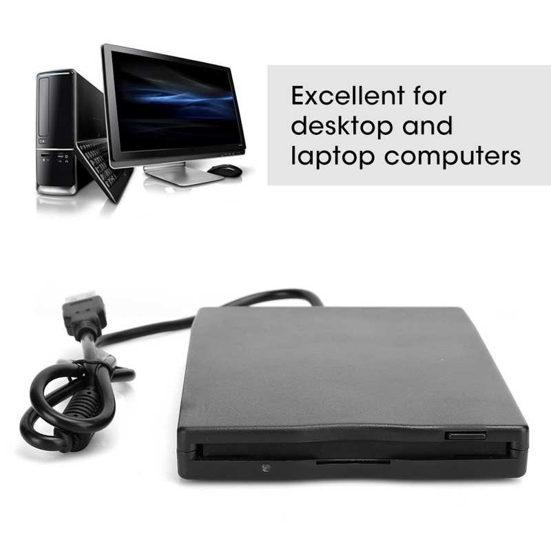 3,5-inch USB Externe Floppy Disk Drive, Externe Verwijderbare Draagbare Floppy Drive 3,5-inch Kaartlezer, voor Laptop Desktopcomputer, voor 10 7 8 ME
