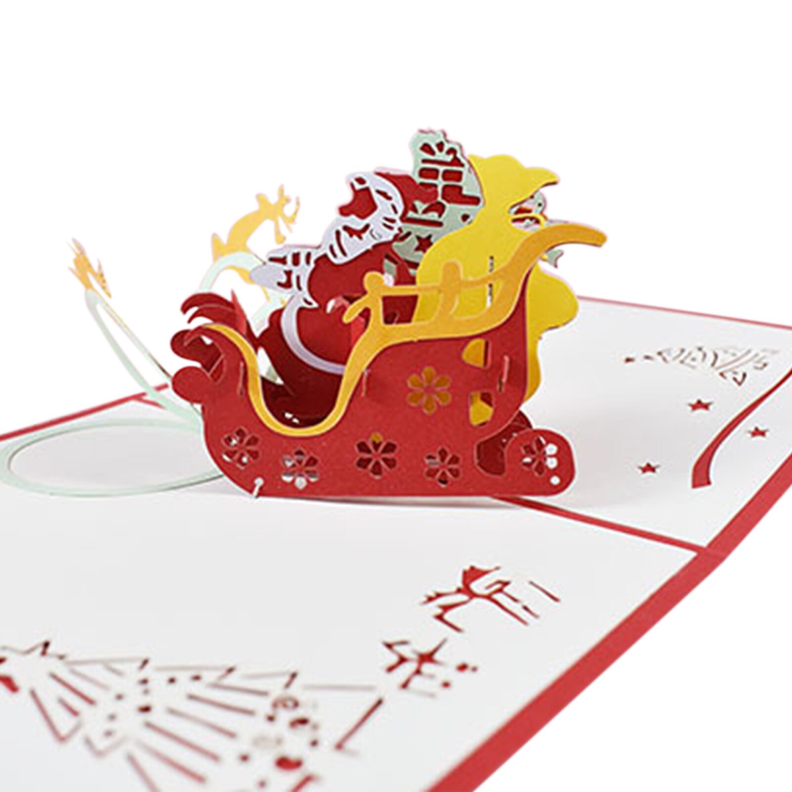 3D Pop Up Christmas Card Greeting Cards Thank You Cards with Envelopes for Birthday Christmas Party Year Wedding Decoration: Type 1