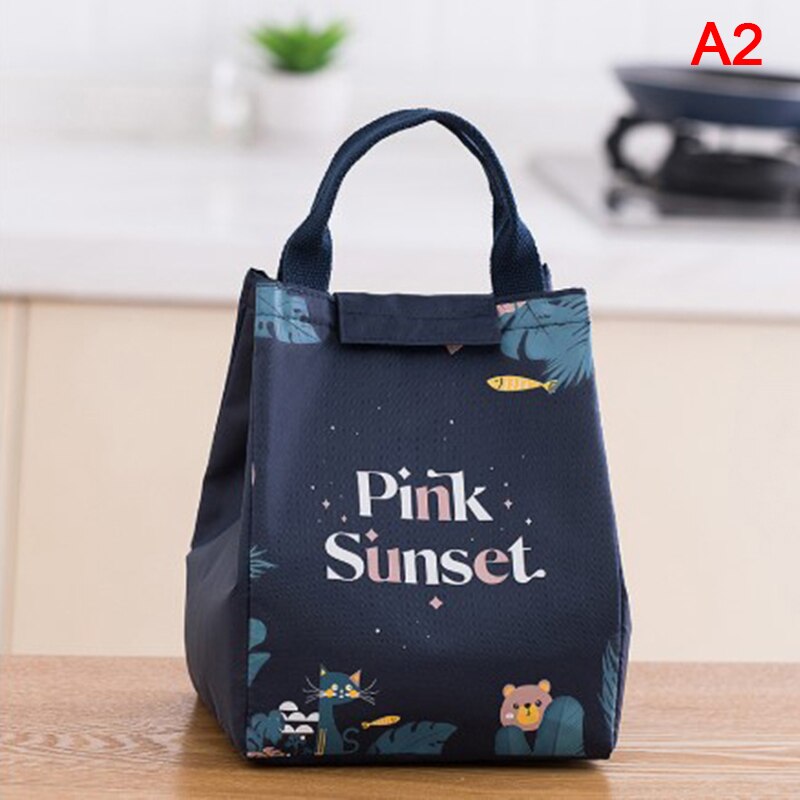 Sac à Lunch Portable en tissu Oxford, 1 pièce, frais, glacière, étanche, pratique, fourre-tout: A2