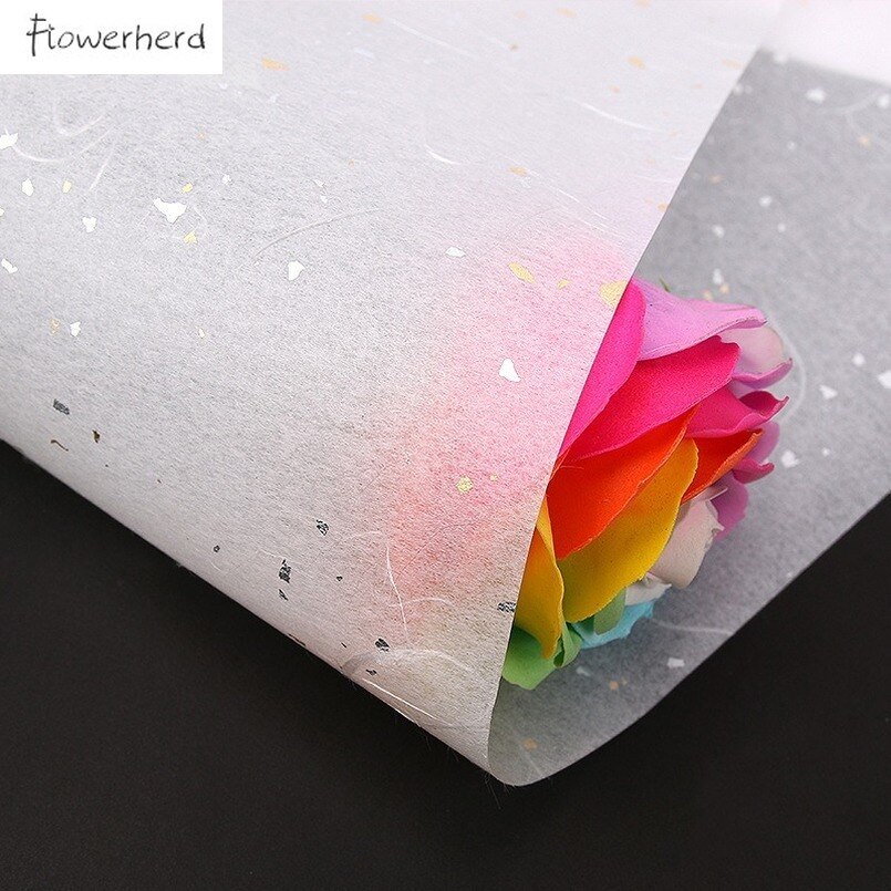 10pcs/lot Sequin Tissue Paper Gold Silver Wine Clothing Packing Flower Wrapping Paper Packaging Craft Paper Scrapbook Paper