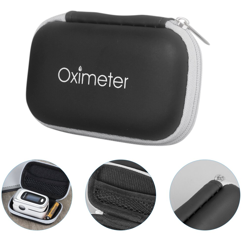 Pulse Oximeter Fingertip Blood Oxygen SpO2 Monitor Fitness Tracker Health Care Sports Exercise Monitoring Digital LED Display: storage bag