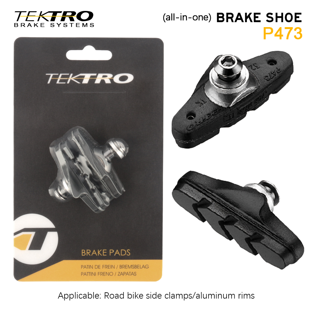 Tektro pastilla de freno de bicicleta de carretera P477 P473 velocidad llanta de bicicleta frenos zapatos para llanta de aleación de aluminio pastillas de freno de bicicleta de ciudad piezas de ciclismo