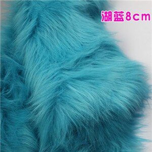 Vlakte Faux Fur 90mm zachte stapel ideaal voor Kleding, cosplay kleding gooit bont Stof 58 "Breed C5023: lake blue 9cm pile