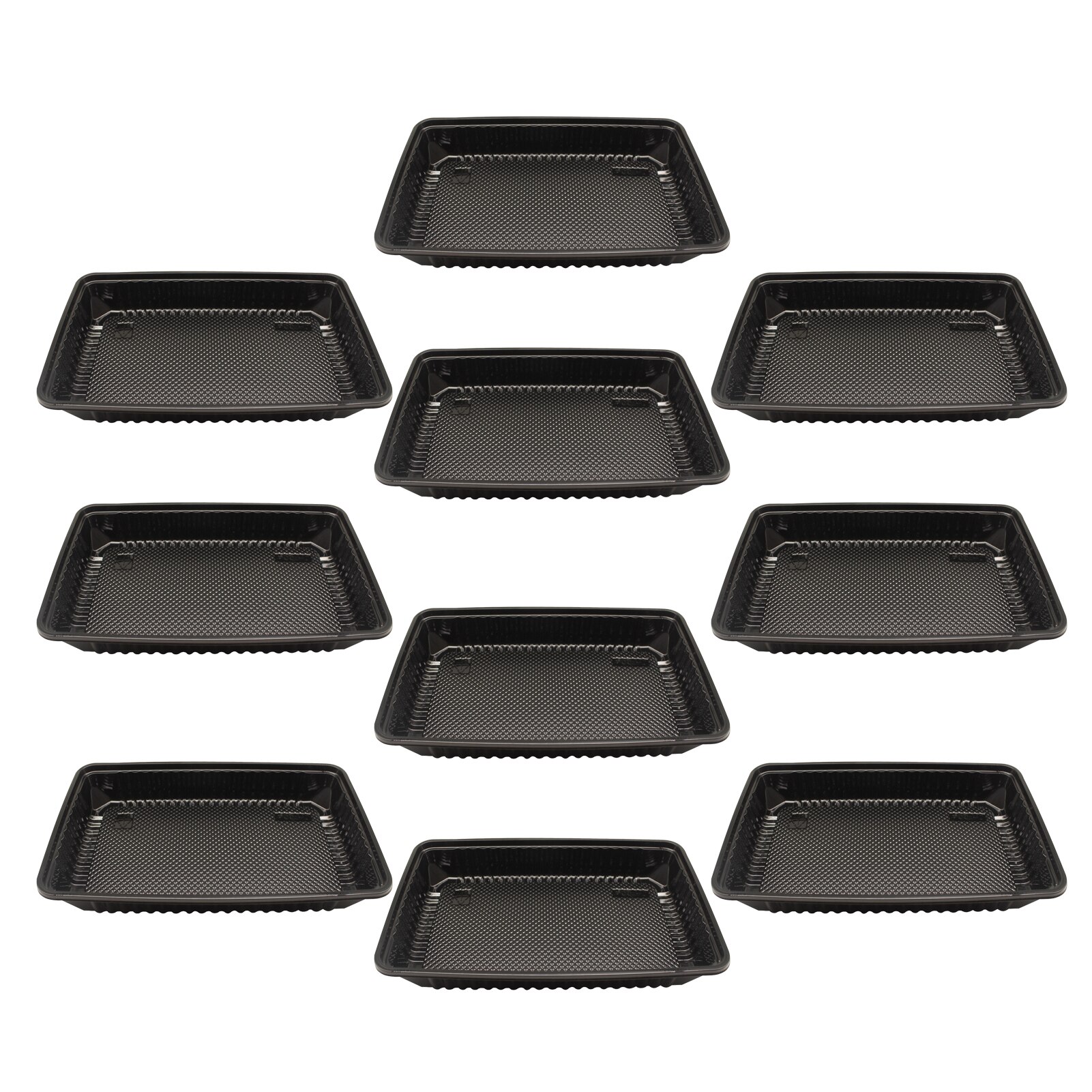 10PCS Plastic Seedling Tray NoDrain Holes For Greenhouse Plant Germination Nursery Pot Tray Succulent Vegetable Grow: M