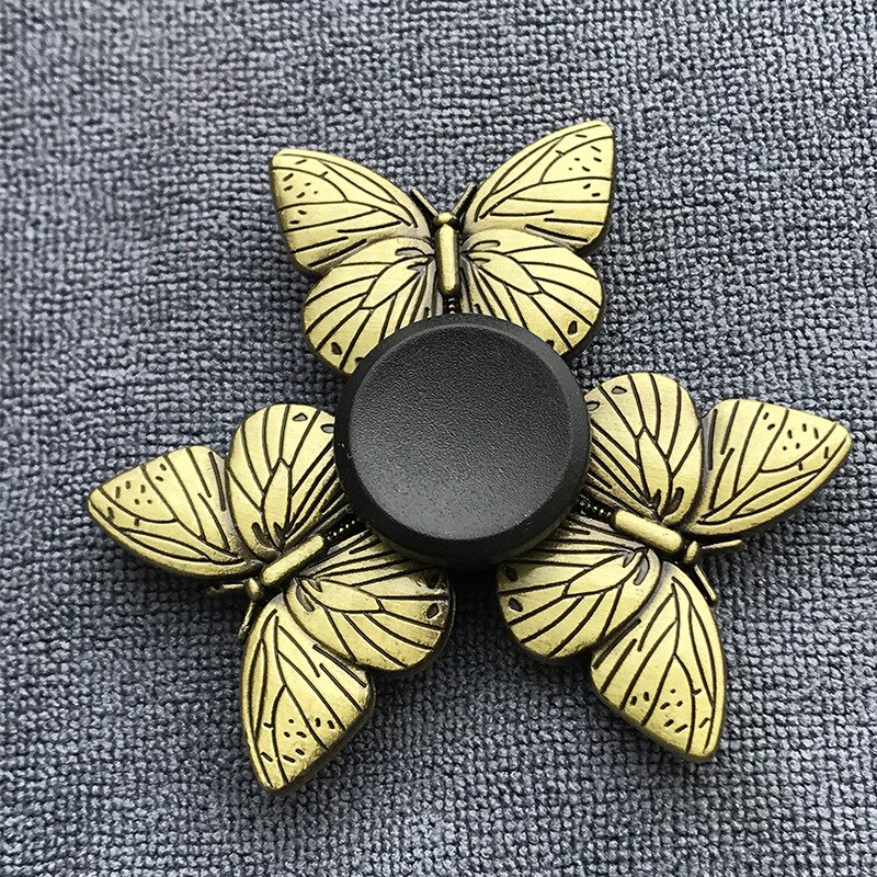 Fidget Spinner Brass Color Zinc Alloy Metal Exterior Smoothstress reliever Toys For Children Adult: 08