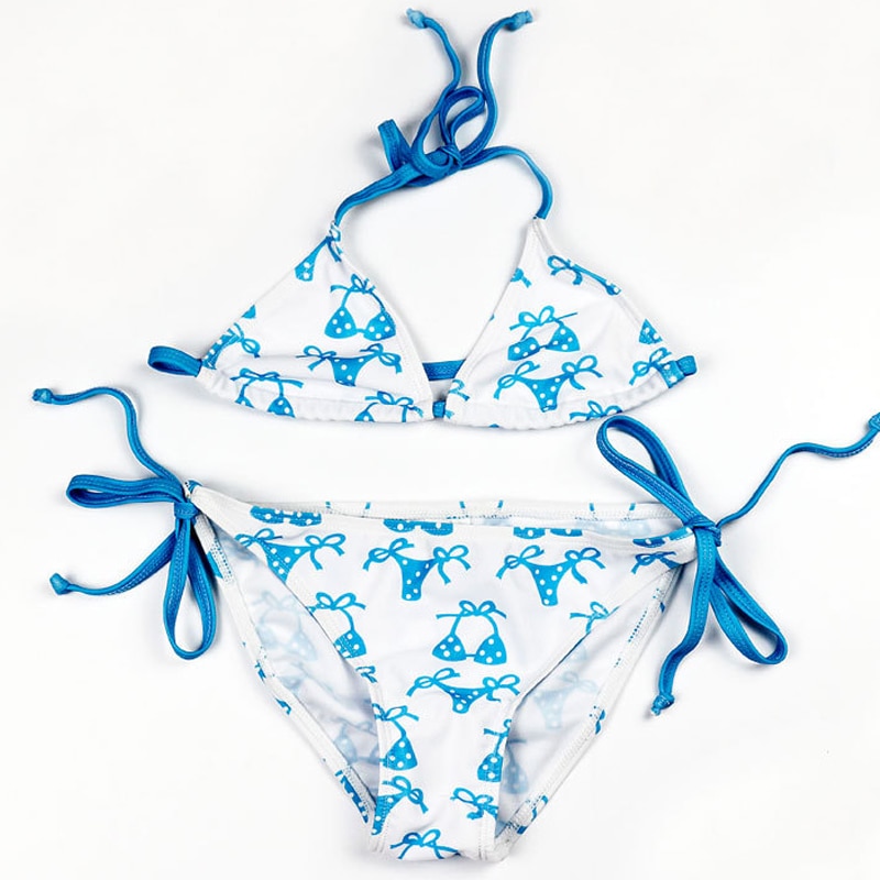 Kids Swimsuit Girl Bikinis Set Children Swimwear Baby Print Biquini Infantil Girls 2pcs Swimsuit Kids Beach Wear Bathing Suits