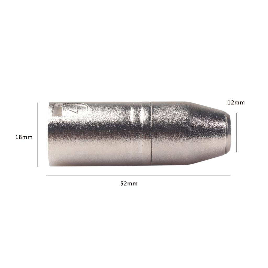 Mini XLR 3 Stift Stecker Auf XLR 3-Stift Stecker Konverter SA519 2,24x0,71x0,39 in
