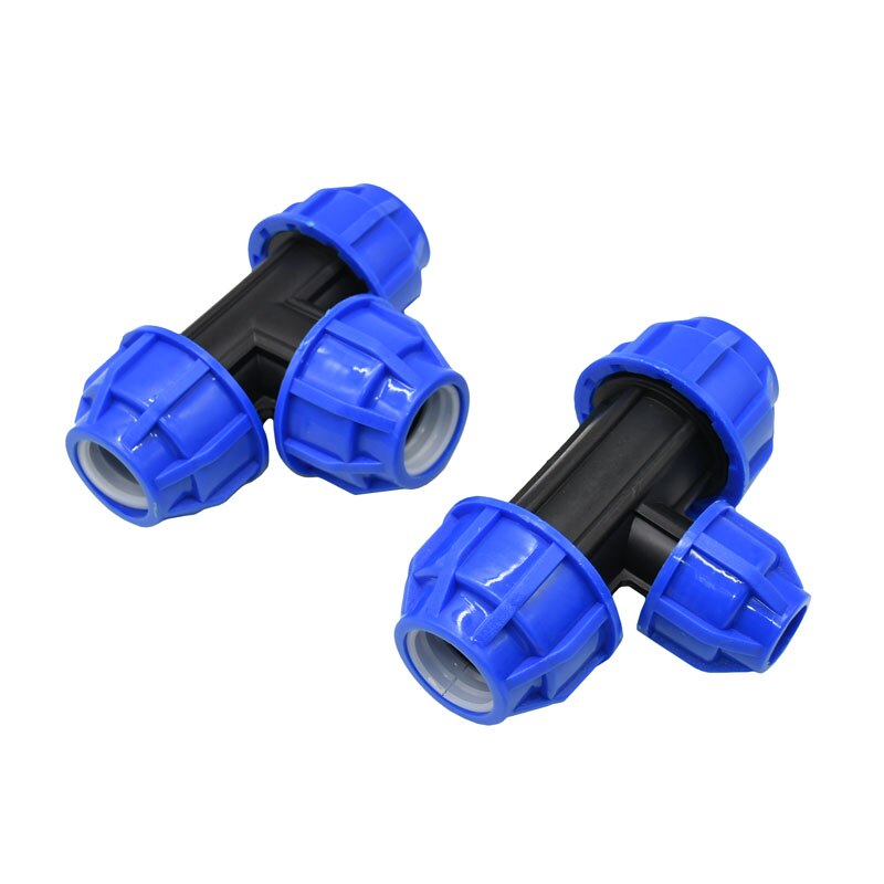 Dn15 dn20 dn25 ppr pvc pe rør tee vann splitter 1/2 3/4 1 tommers vannrør reduserende tee t kobling 1 stk.
