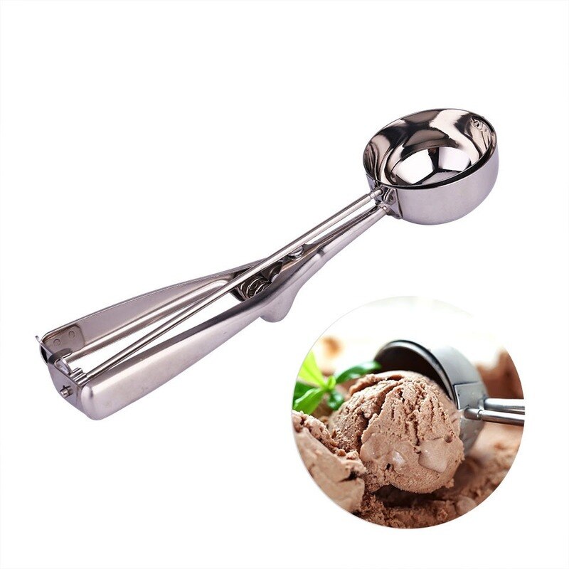 1pcs Ice Cream Scoops Metal Stainless Steel Make Kitchen Tools 4/5/6 CM 3 Size For Choose Potato Watermelon Spoon