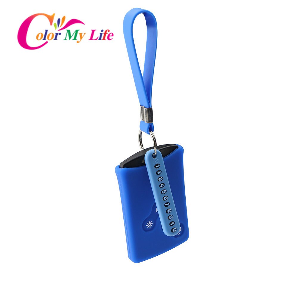 Silicone Key Cover Case Car Key Chain Phone Number Keychain for Renault Duster Sandero Captur Twingo Clio Megane Scenic Koleos