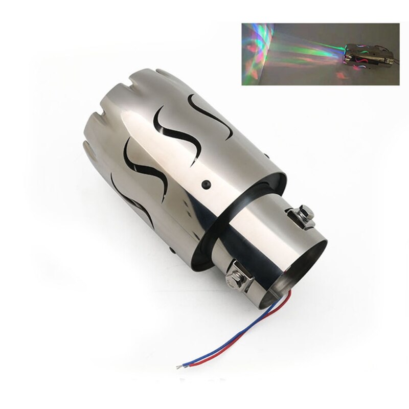 Universal Stainless Steel Turbo Sound Exhaust Muffler Pipe Tail Throat-Whistle Car Blow off Valve-Tip Simulator-Whistler A5KD: S