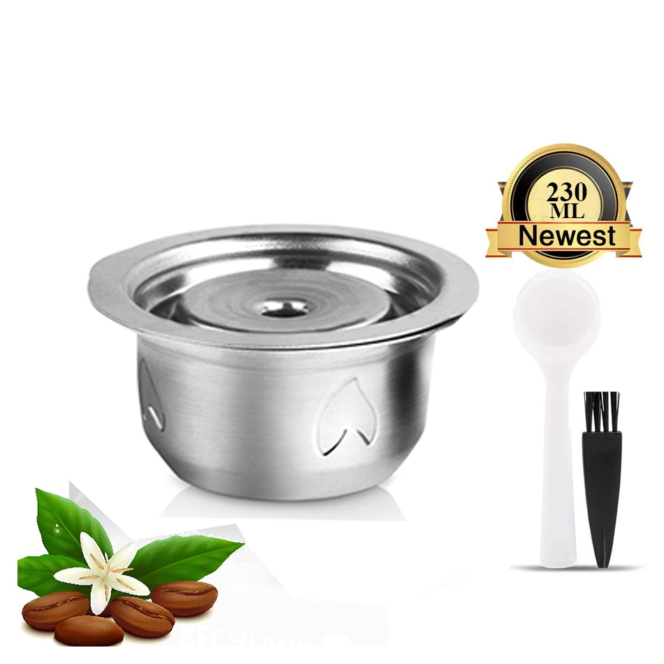 Capsules de café réutilisables en acier inoxydable, grande tasse pour Nespresso Vertuo, filtre expresso Vertuoline