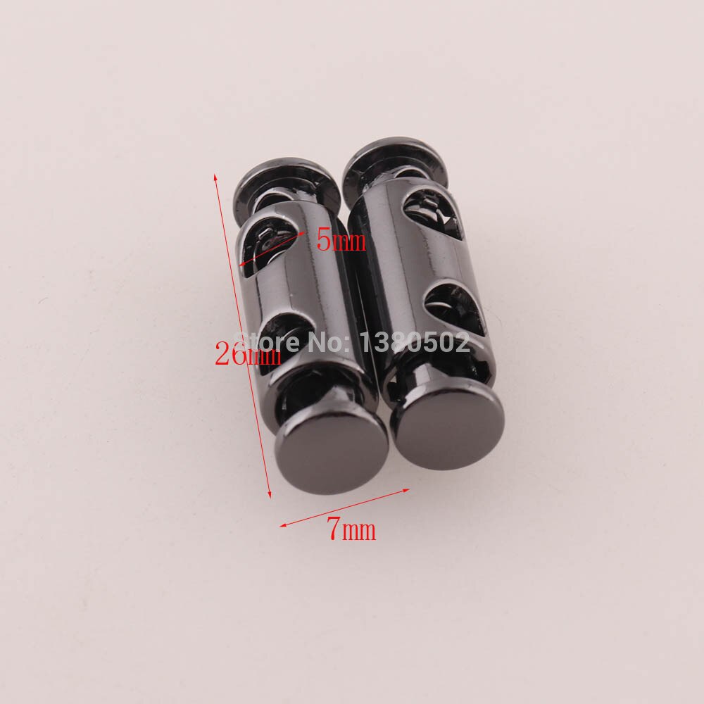 10pcs Gunmetal alloy Cord Locks Toggles Drawstrings Elastic Cord End Adjuster Stopper for Clothes Garment bag accessories: D
