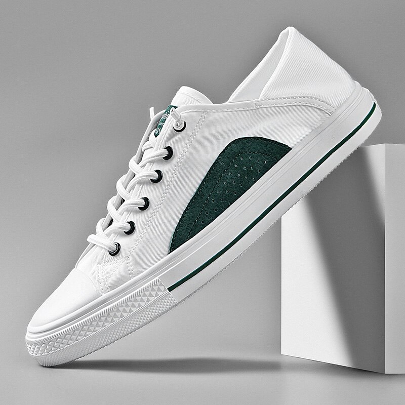 SUROM Breathable Lightweight Canvas Shoes Men Sweat Absorb Training Shoes Outdoor Comfort Casual Shoes Male Adult Flats