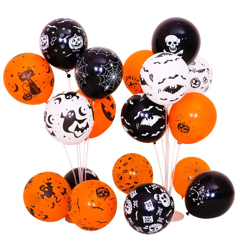 100 Pcs Halloween Ballon Feestartikelen Decoratie Afdrukken Ballon Dikke Latex 12 Inch Ronde Ballon