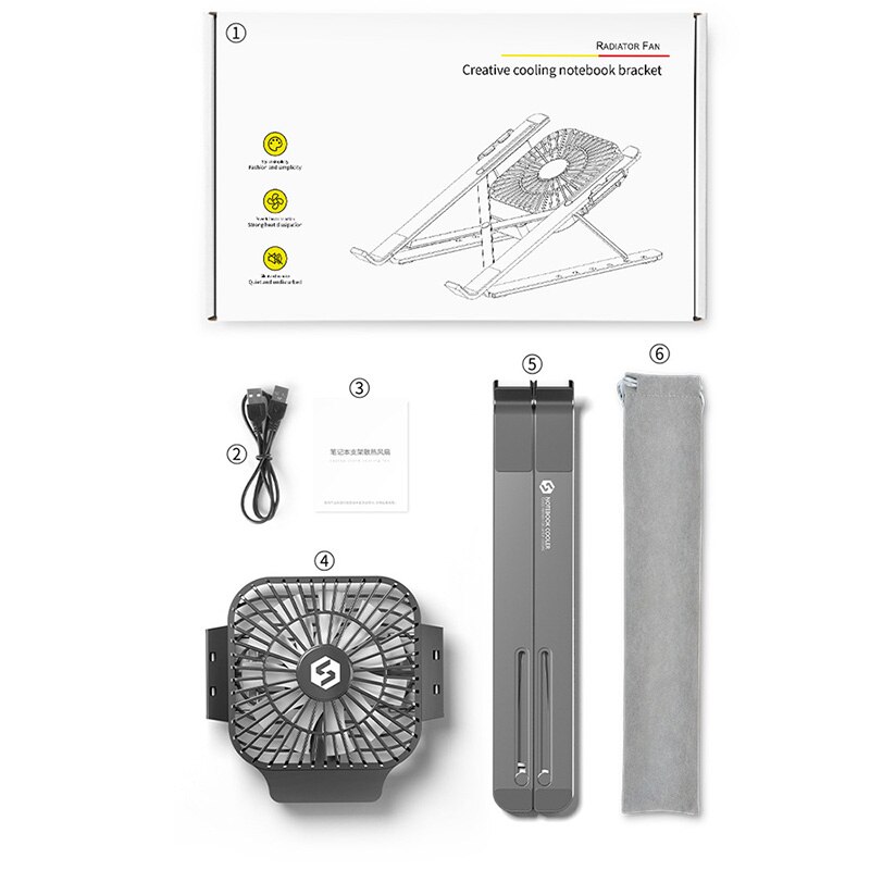 Faltbare Schreibtisch Laptop Tablette Ständer Mit Lüfter Wärme Ableitung Für HP Dell MacBook Luft Profi Stand Notizbuch Halfter Kühler