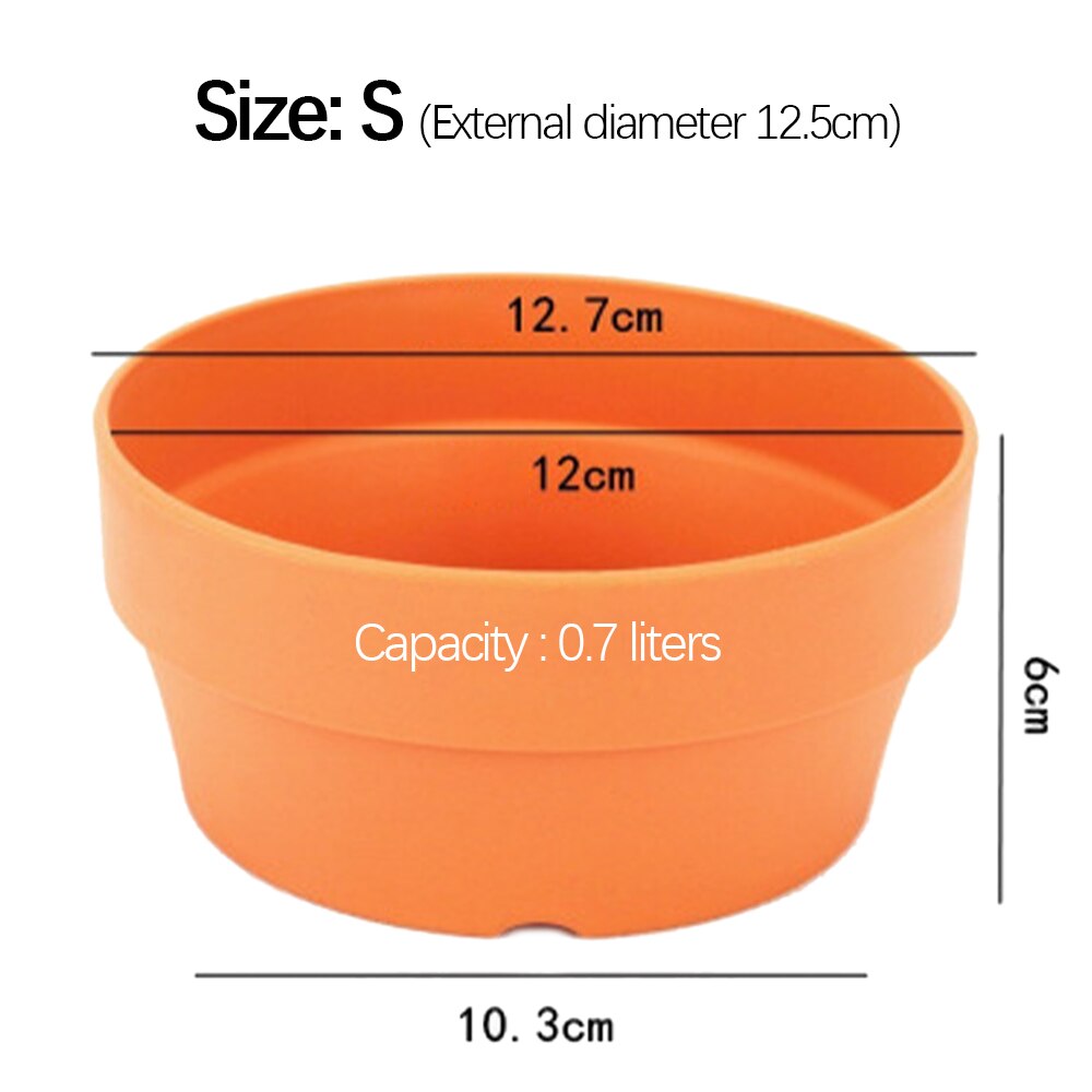 Imitation Terracotta Planter Plastic Planting Pot Cactus Plant Containers Indoor Garden Bonsai Pots With Drainage Hole