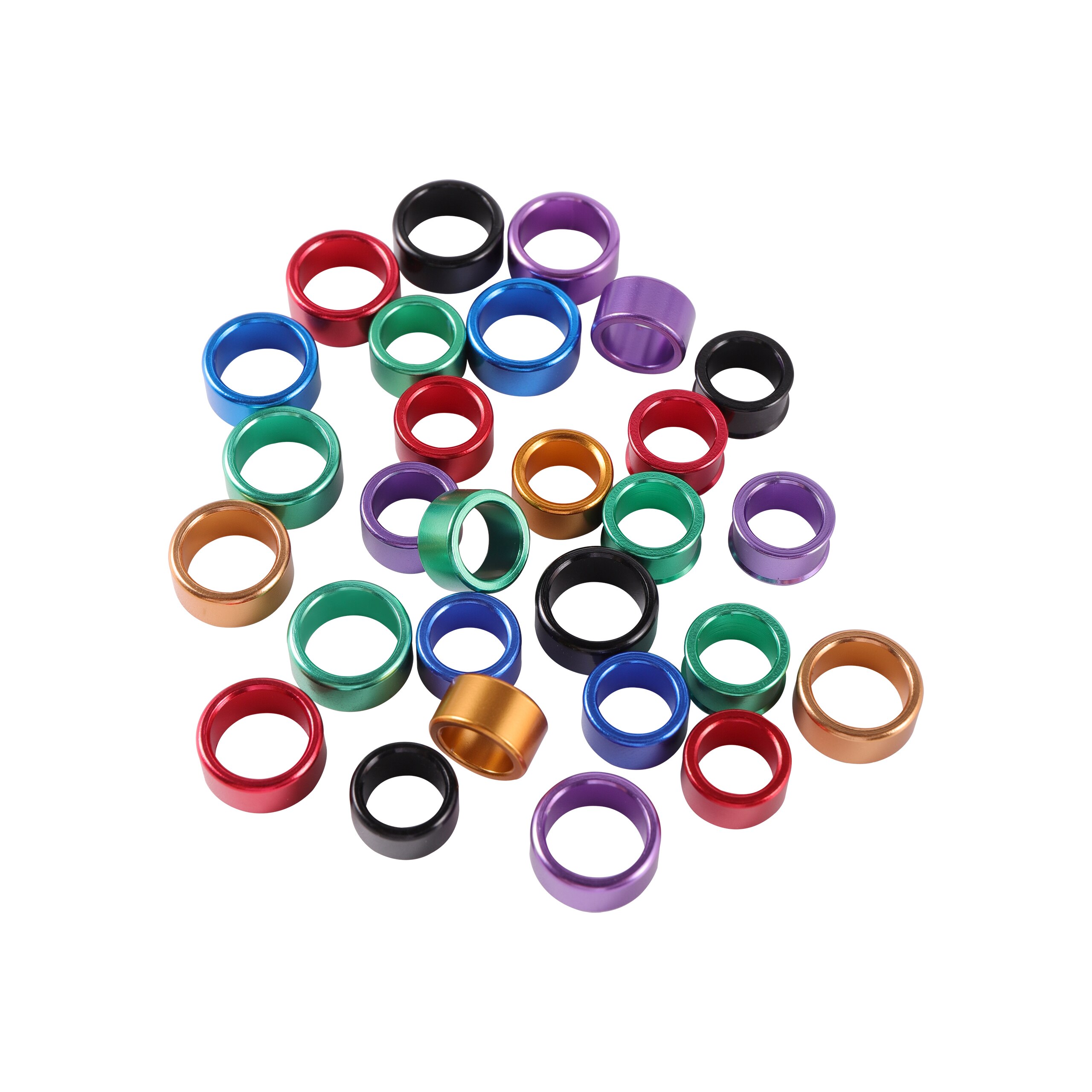 6 Colors Birds Feet Rings Inner Diameter 8mm/10mm Width 6mm Bird Ring Pigeon Dove Quail Foot Ring Farm Animal Carrier 10pcs