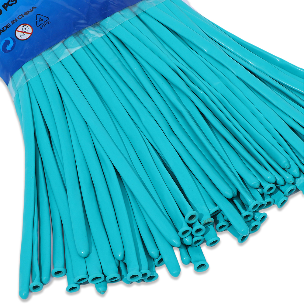 Kit de ballons magiques colorés, 100 pièces, longs ballons en Latex pour attacher des animaux, fête d'anniversaire, mariage, , jouets pour enfants,: Bleu profond