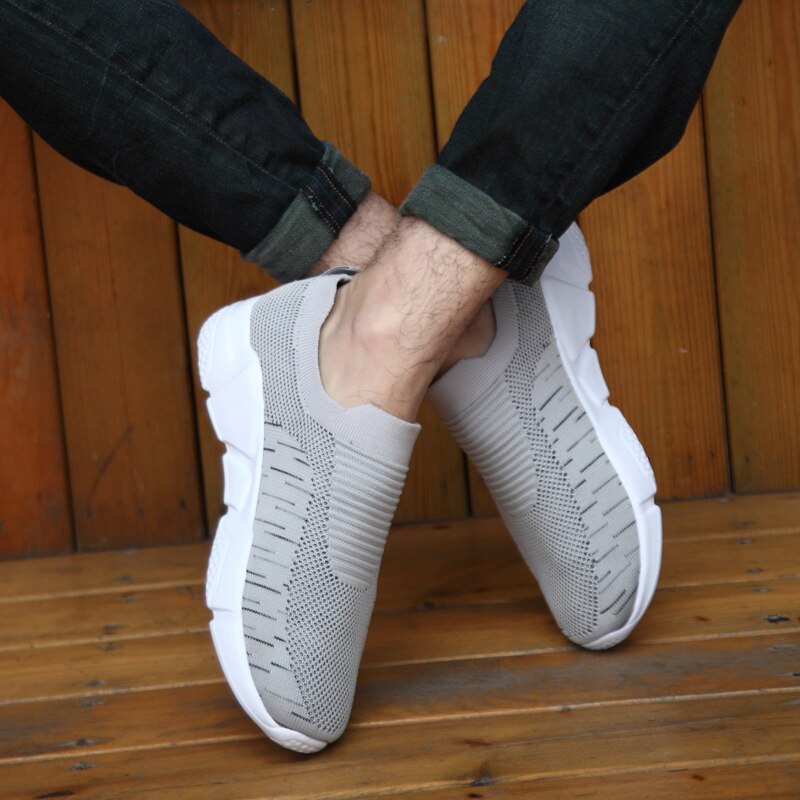 Menn tennissko sommer kule pustende myke treningssko stabile joggesko Fitness trenere slip-på sko