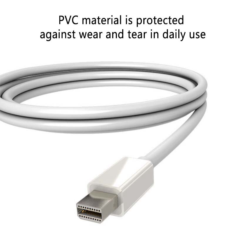 Dp male-to-male cable, plug-in resistor, oxidation-resistant, long-life thunderbolt cable for laptops and computers