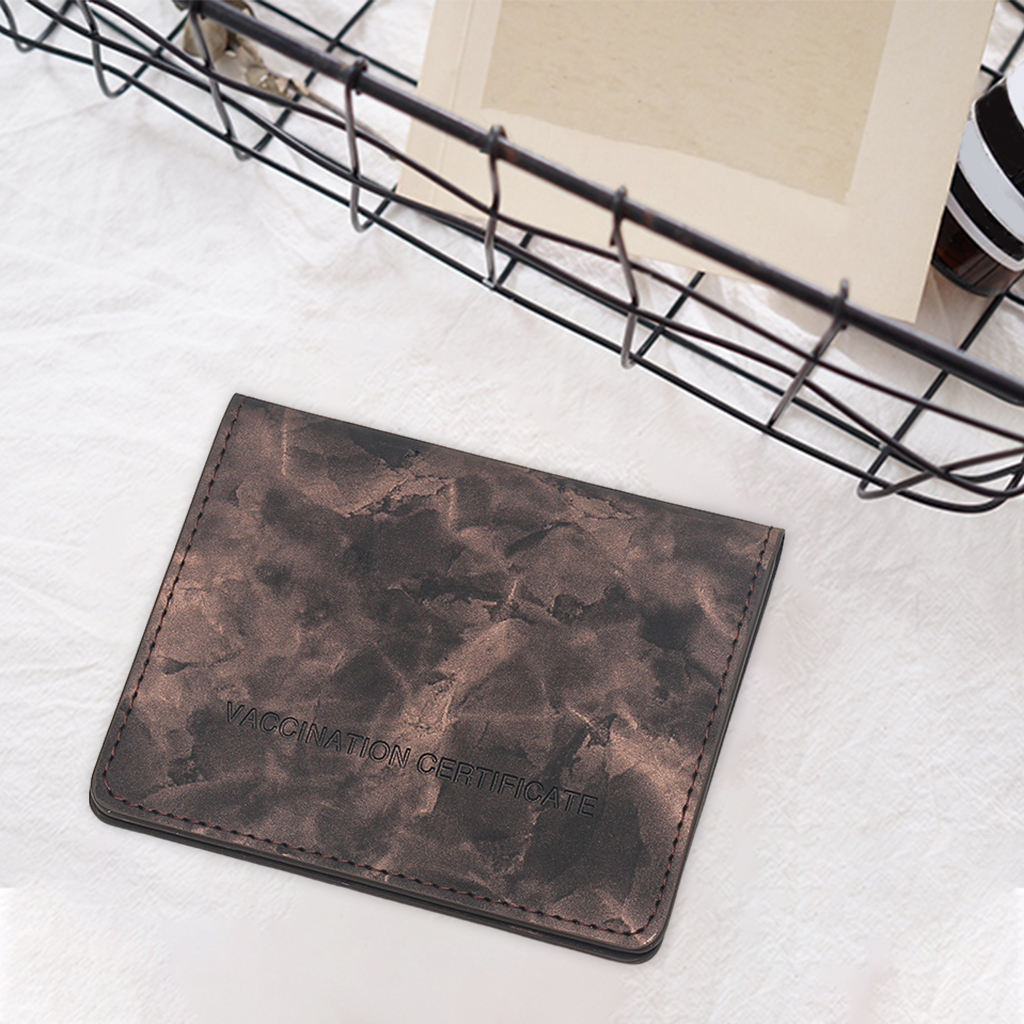 Vaccinatie Kaart Beschermhoes Slim Credit Kaarthouder Cdc Vaccinatie Kaarthouder Voor Beschermen Vaccin Certificaten: Black