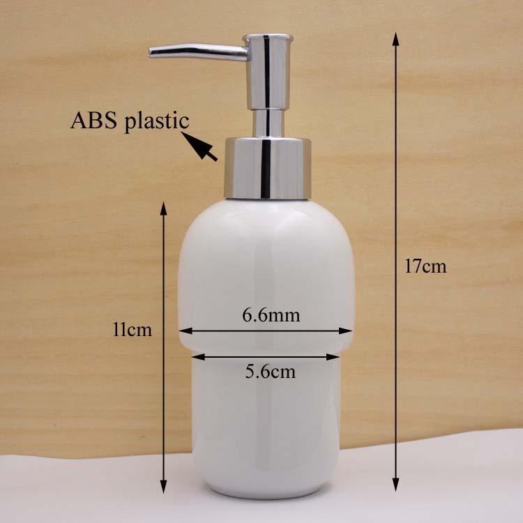 Jabonera de cerámica para baño, taza para cepillo de dientes blanco, soporte para escobilla de baño, dispensador de jabón líquido montado en la pared: Azul