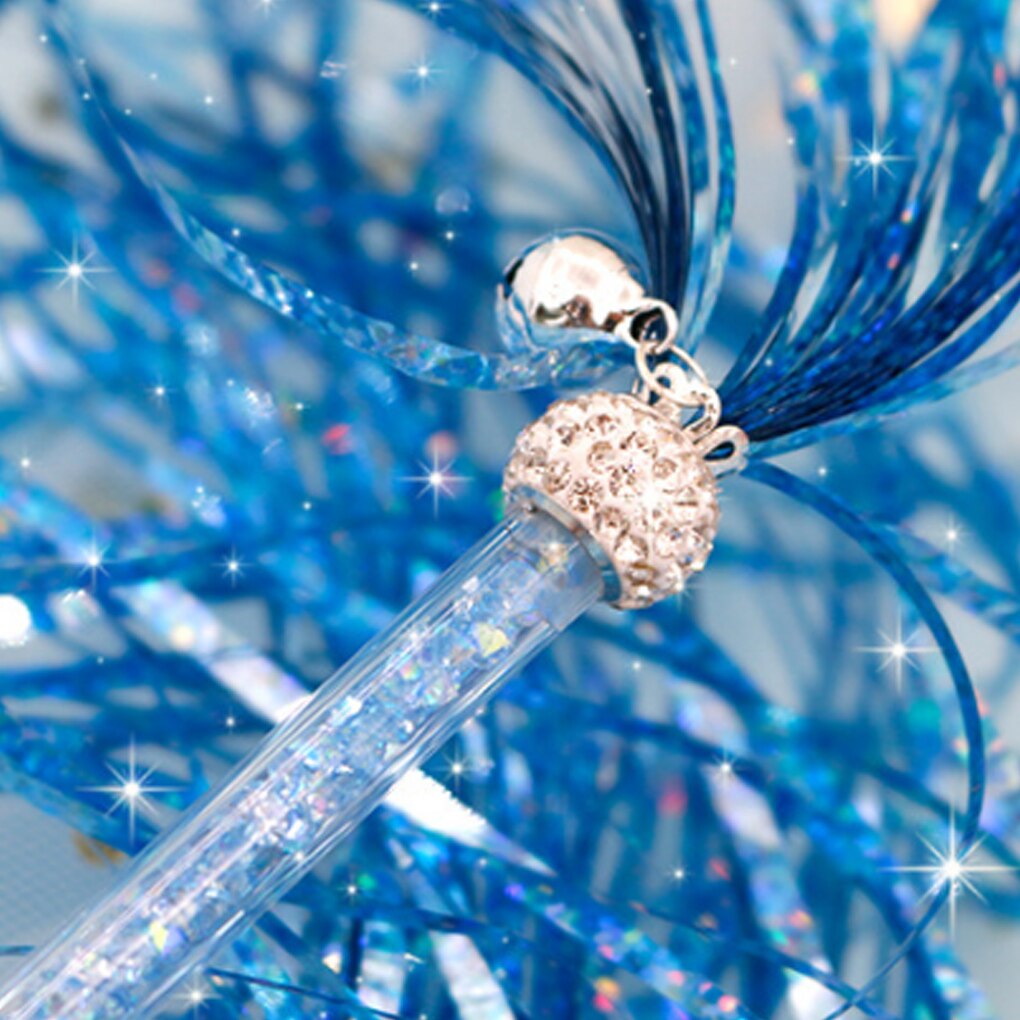 Acryl huisdier teaser speelgoed grappige interactieve lange papieren kwast speelgoed glinsterende glimmende huisdier stok toverstaf