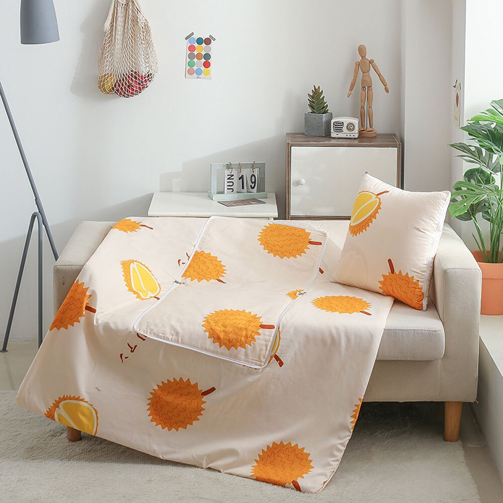 Kussen Quilt Tweeërlei Gebruik Kantoor Siësta Deken Sofa Auto Reizen Camping Kussen Airconditioning Zomer Quilt Multifunctionele: Durian Jun