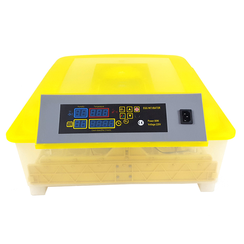 Gevogelte Volautomatische Uitbroedmachine Voor 48/56 Kip Eend Ganzeneieren, Digitale 12V 110V 220V Voeding Ei Incubator: XXL / YELLOW