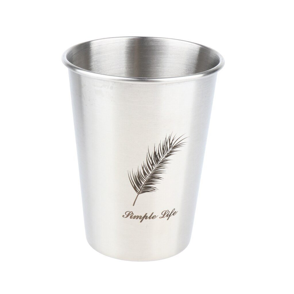 Stainless Steel Beer Mug Coffee Juice Mug Water Mug Cup 350 /500ml Adult Kid: C 350ml