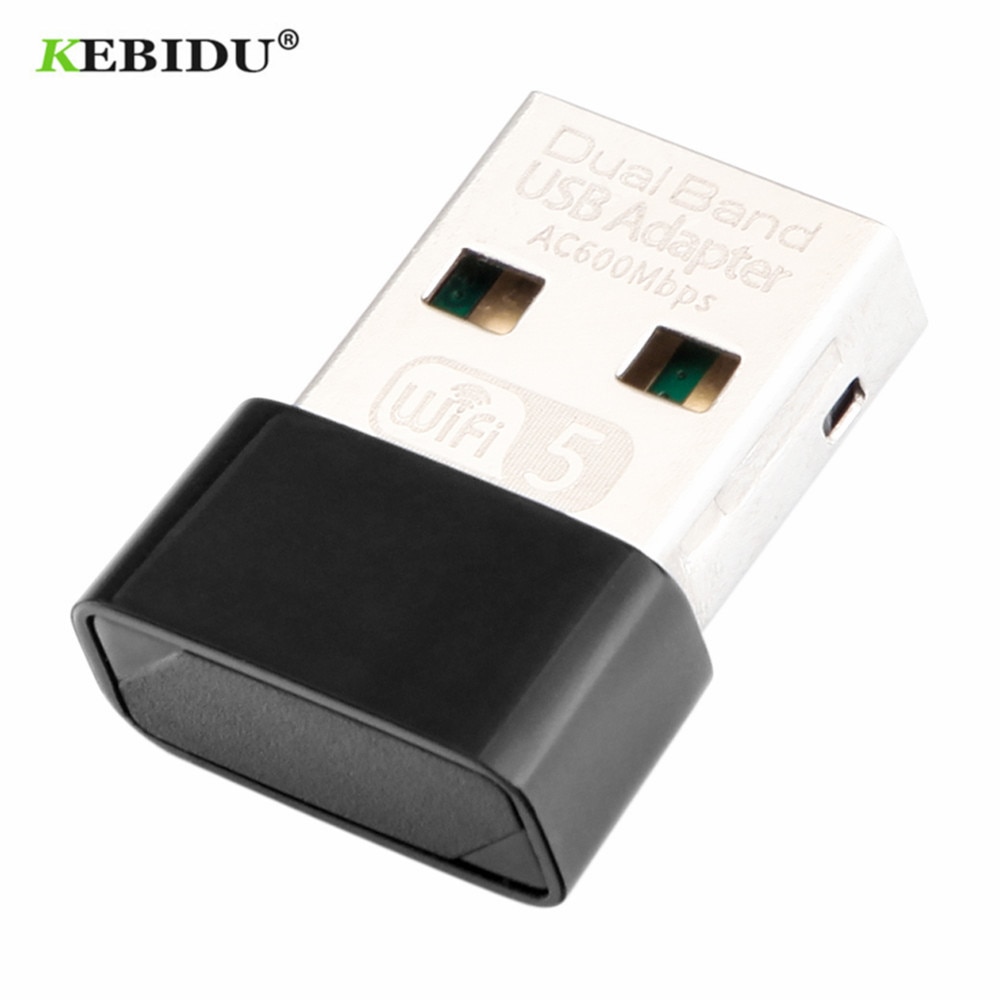 Kebidu 600 mbps usb wifi-adapter dual band 2.4 ghz 5 ghz wifi-antenne realtek rtl 8811 mini draadloze computernetwerkkaartontvanger