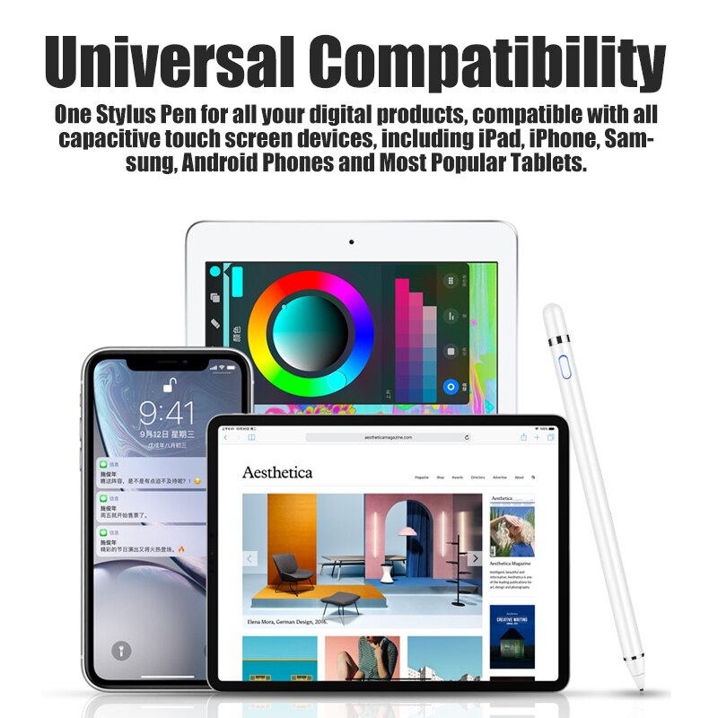 Lápiz Stylus para Apple, lápiz táctil para teléfono, iPad Pro, Samsung, Huawei, Xiaomi, tableta móvil, IOS y Android