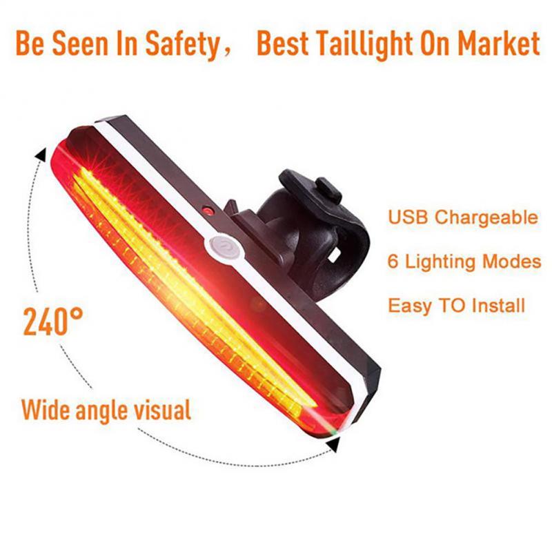 Bicycle Taillights Mountain Bikes General Lights Headlights Night Riding Warning USB Lights 26 COB LED Highlight Outdoor Light