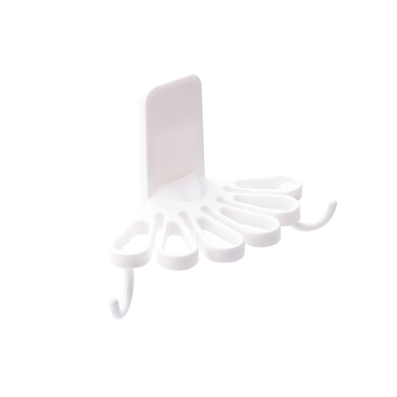 Handdoekenrekhouder, 60 cm lange wandgemonteerde badkamer handdoekrek, 3-laags handdoekplank met haken, handdoekstang voor keuken, badkamer, toilet/een badkamer (kleur: E) modieus